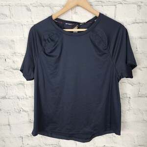 Spyder active Top Sz L navy short sleeve A42